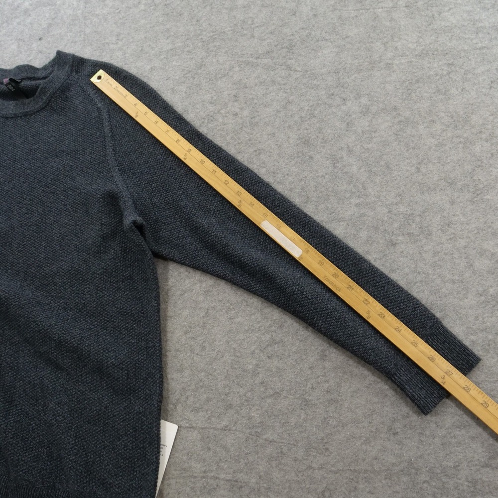 Lululemon Textured Knit Crewneck Sweater Mens Medium Heathered Black LM3DQBS - Picture 12 of 13